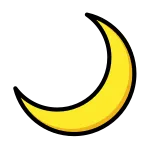 Crescent Moon SVG Icon